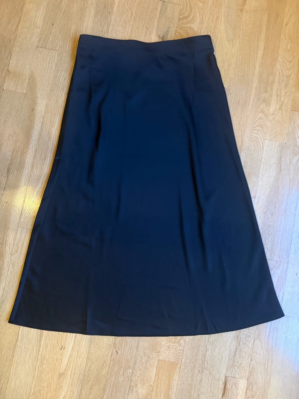 Jcrew Satin Classic Black A-Line Women's Skirt
